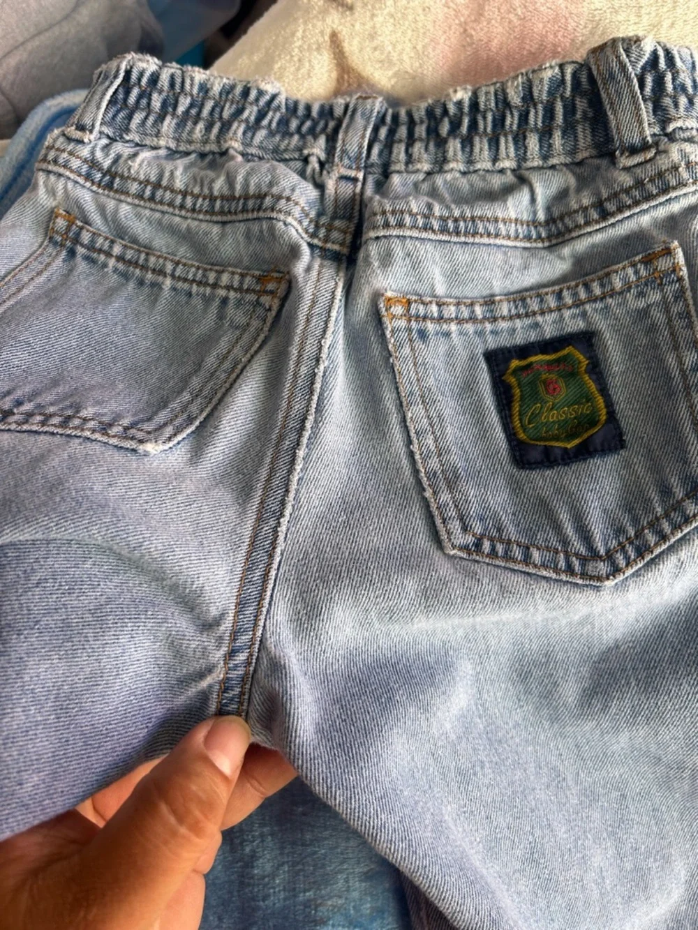Vintage gap Light Blue Elastic Waist Denim Jeans